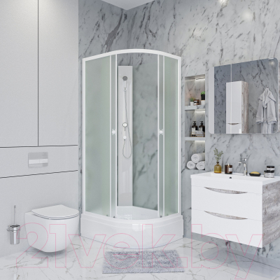 Душевая кабина Niagara Promo P110/80/26L/MT/BK 110x80x195