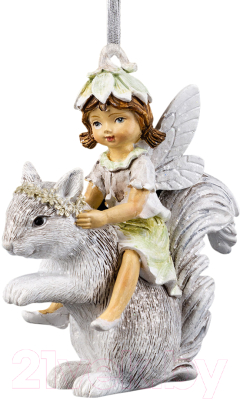 Елочная игрушка Erich Krause Decor Феечка на белке / 59008 - фото