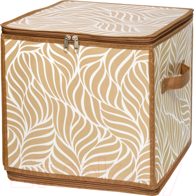 Кофр для хранения Handy Home Складная Листья 300x300x300 / ESH22 SL (бежевый) - фото