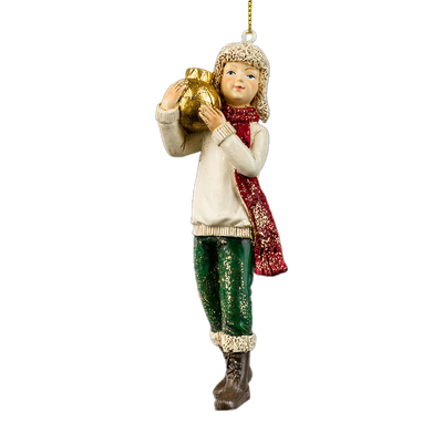 Елочная игрушка Erich Krause Decor Мальчик на прогулке / 59014 - фото