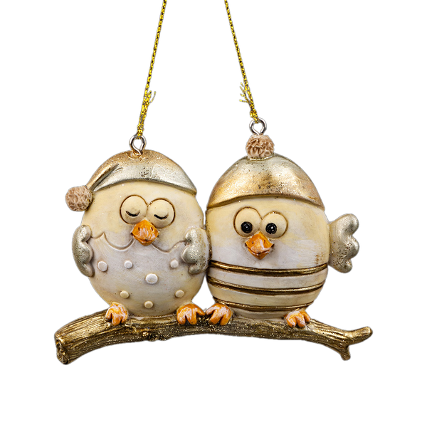 Елочная игрушка Erich Krause Decor Птенцы золотые / 58968 - фото