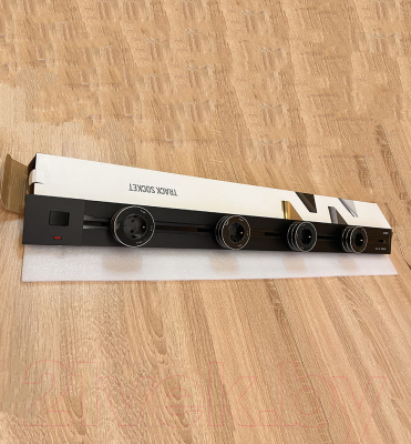 Комплект трековых розеток Track socket Шинопровод 100см + 4 Евро розетки