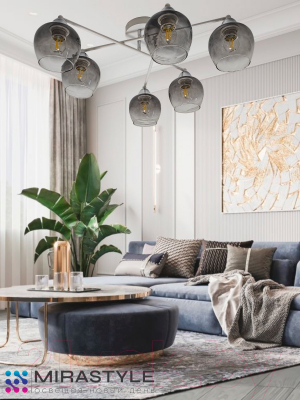 Потолочный светильник Mirastyle MD-8124/6 WH+CR