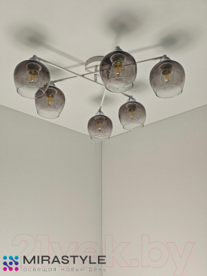 Потолочный светильник Mirastyle MD-8124/6 WH+CR
