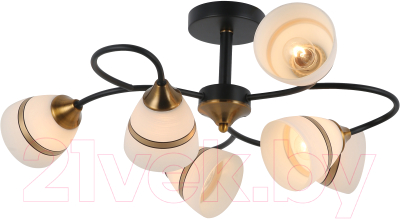 Потолочный светильник Mirastyle MD-8157/6 BK+GDBR - фото