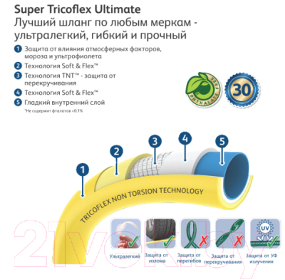 Шланг поливочный Hozelock 139142