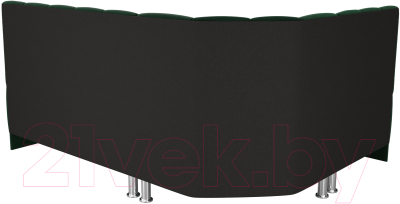 Уголок кухонный мягкий Лига Диванов Кантри левый / 106842L (велюр зеленый)