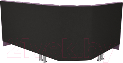 Уголок кухонный мягкий Лига Диванов Кантри левый / 113373L (микровельвет сиреневый)