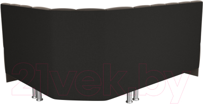 Уголок кухонный мягкий Лига Диванов Кантри правый / 106840 (велюр коричневый)