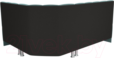 Уголок кухонный мягкий Лига Диванов Кантри правый / 106841 (велюр бирюзовый)