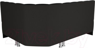 Уголок кухонный мягкий Лига Диванов Кантри правый / 106845 (велюр черный)