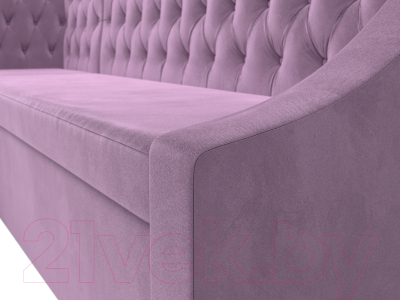 Уголок кухонный мягкий Лига Диванов Мерлин левый / 109420L (микровельвет сиреневый)