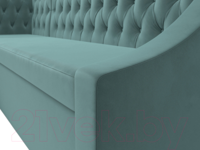 Уголок кухонный мягкий Лига Диванов Мерлин левый / 109425L (велюр бирюзовый)