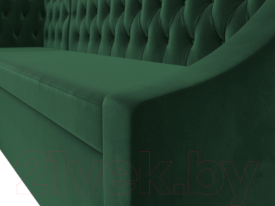 Уголок кухонный мягкий Лига Диванов Мерлин левый / 109426L (велюр зеленый)