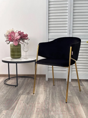 Стул M-City Dill / 629M05377 (Momo-47 черный/золотой)