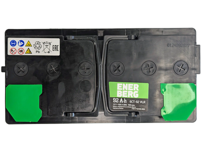 Автомобильный аккумулятор Enerberg 6СТ-92VLR R+ 820A