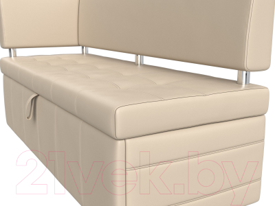 Уголок кухонный мягкий Лига Диванов Стоун левый / 115949L (экокожа бежевый)