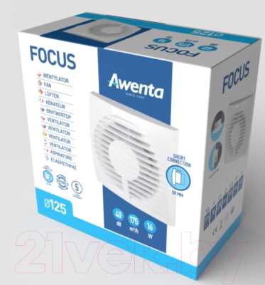 Вентилятор накладной Awenta WFA125H