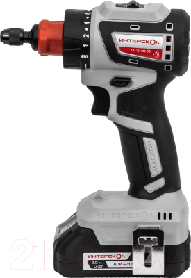 Аккумуляторная дрель-шуруповерт Интерскол Комби ДА-13/18В 50 (776.2.2.79)