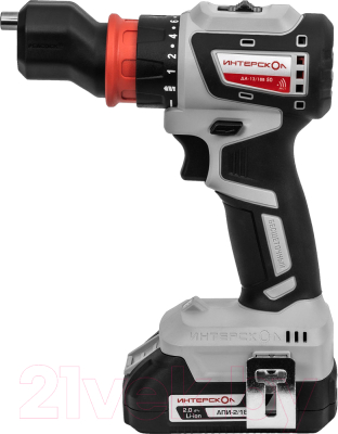 Аккумуляторная дрель-шуруповерт Интерскол Комби ДА-13/18В 50 (776.2.2.79)