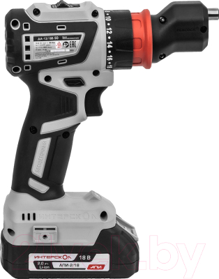 Аккумуляторная дрель-шуруповерт Интерскол Комби ДА-13/18В 50 (776.2.2.79)