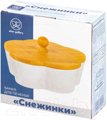 Емкость для хранения Elan Gallery Цветок Снежинки / 540537