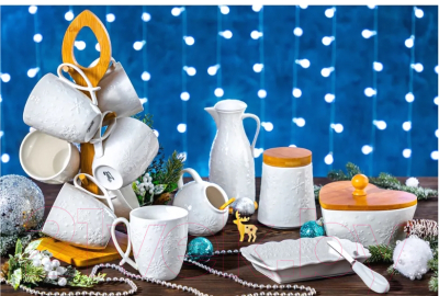 Емкость для хранения Elan Gallery Цветок Снежинки / 540537