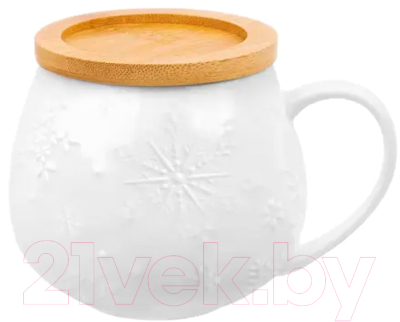 Кружка Elan Gallery Снежинки / 540583