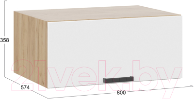 Шкаф навесной для кухни ТриЯ Детройт 1В8ГП исп.2