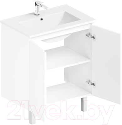 Тумба с умывальником ЗОВ Монови 60 / M60LW0LWS-OL60 (белый)