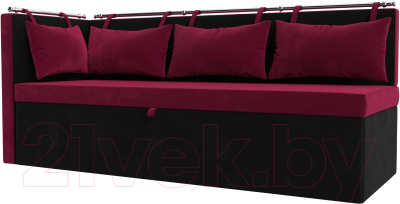 Уголок кухонный мягкий Лига Диванов Метро левый / 114083L (микровельвет желтый/коричневый) - фото