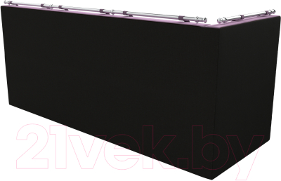 Уголок кухонный мягкий Лига Диванов Метро левый / 114085L (микровельвет сиреневый/коричневый)