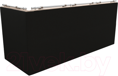 Уголок кухонный мягкий Лига Диванов Метро правый / 105030 (велюр бежевый/черный)