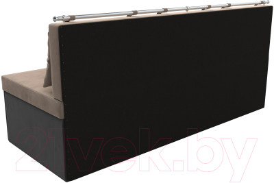 Скамья кухонная мягкая Лига Диванов Метро / 105010 (велюр бежевый/серый)