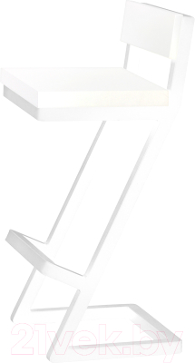 Стул барный Millwood Оберг 1 полубарный (белый/металл белый) - фото