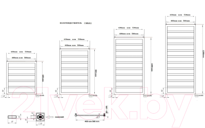 Полотенцесушитель водяной Ростела Соло 50x80/8 (1/2