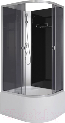 Душевая кабина Niagara Eco E100/80/40L/TN/BK 100x80x195 - фото