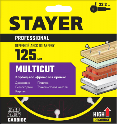 Отрезной диск Stayer 36860-125