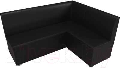 Уголок кухонный мягкий Лига Диванов Уют правый / 28387 (экокожа черный)