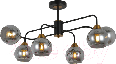 Потолочный светильник Mirastyle MD-16112/6 BK+GDBR - фото