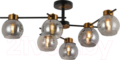 Потолочный светильник Mirastyle MD-8236/6 BK+GDBR - фото