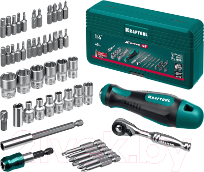 Набор головок, бит Kraftool X-Drive / 25816 - фото