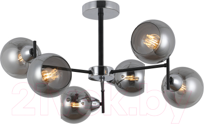 Потолочный светильник Mirastyle MD-8275/6 BK+CR - фото