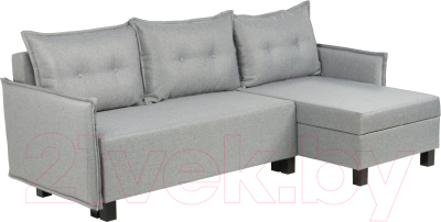 Диван угловой Mio Tesoro Туули (Malmo 90 Grey) - фото