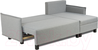 Диван угловой Mio Tesoro Туули (Malmo 90 Grey)