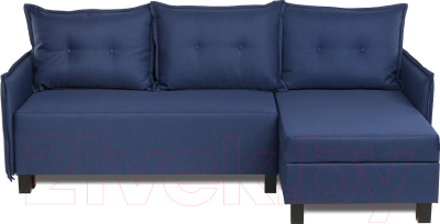 Диван угловой Mio Tesoro Туули (Malmo 79 Blue) - фото