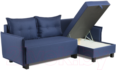Диван угловой Mio Tesoro Туули (Malmo 79 Blue)