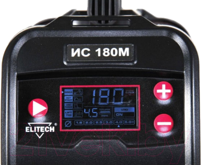 Инвертор сварочный Elitech ИС 180М