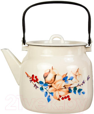 Чайник Лысьвенские эмали Унесенные ветром С-2713/4ЖмРч - фото