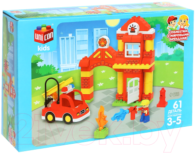 Конструктор Unicon Пожарная станция / 9468369 - фото